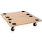 Edendirect Heavy Duty Wood Furniture Dolly with Wheels, 500 lbs Capacity 2pcs 22.8in x11.2in Platform ED-W46577450 - alternate 1