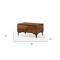 Homeroots 16" Solid Wood and Wood One Drawer Nightstand 473025 - alternate 4