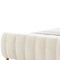 Homeroots Beige Solid Wood Queen Tufted Upholstered Velvet Bed Frame 544848 - alternate 9