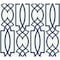 York Wallcoverings Large Lattice Blue Wallpaper CM2383 - alternate 1