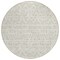 Homeroots 8' Ivory And Beige Round Southwestern Washable Indoor Outdoor Area Rug 594174 - alternate 8