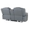 Homeroots 75" Light Gray Faux Leather Power Reclining Loveseat With Storage 561563 - alternate 15
