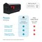 Architectural Mailboxes Parsons Plastic Post-Mount Mailbox, Black PL10B0AM - alternate 9