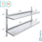 Amgood 16 in. x 60 in. Two-Tier Metal Wall Mount Shelf WSD-1660-Z - alternate 6