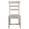 Homeroots Set of Two White Wood Ladder Back Dining Side Chairs 522051 - alternate 9