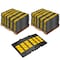 Traffic Kontrol Rubber Speed Hump, 3FT Long, Yellow Black, 78PC Bulk Pallet, 78PK TKSH-3-YB-78 - alternate 1