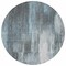 Homeroots 8' Round Teal Round Abstract Washable Non Skid Indoor Outdoor Area Rug 563624 - alternate 7