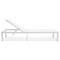Leisuremod Marlin Patio Chaise Lounge Chair with White Aluminum Frame, White MLW-77W - alternate 10
