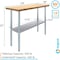 Amgood 18 in. x 48 in. Maple Wood Top Work Table with Adjustable Undershelf MWWT-1848-Z - alternate 9