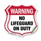 Signmission Pool Safety Shield Sign Warning No Lifeg, 6 inch X 6 inch, Vinyl Decal, 2PK SHI-D-2PACK-6-431 - alternate 1