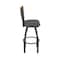 Holland Bar Stool Co Eleanor 30in Swivel Bar Stool with Pewter Finish, Medium Back and Canter Storm Seat 880 - alternate 7