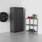 Homeroots 24in Charcoal Plastic Accent Cabinet With Two Doors 668935 - alternate 5