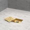 Hydroware Square Shower Drain, C06 Brushed Gold, 6 Inches HYD-0020 - alternate 1