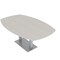 Skutchi Designs Arc Boat Conference Table, 45 in W, 72 in L, Ivory HAR-ABOT-48x72-DOU-K458 - alternate 1