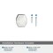 Amerock Carrione 1-5/8 inch 41mm Length Marble White/Polished Chrome Cabinet Knob BP36638MW26 - alternate 2