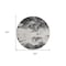 Homeroots 8' Black Gray And Ivory Round Abstract Washable Indoor Outdoor Area Rug 599462 - alternate 8