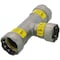 Viega MegaPressG tee P1 0.75 P2 0.75 P3 0.5 carbon steel zinc-nickel coating 25331 - alternate 3