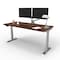 We'Re It Electric Sit Stand Desk, 46.25 H, 30 W X Laminate wood, metal, Brushed Silver, Walnut Block VL22BS7230-WNB - alternate 1