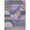 Homeroots 5' X 8' Purple Gray And Beige Geometric Washable Indoor Outdoor Area Rug 616737 - alternate 9