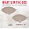 Emporio Kitchen Non-Stick Pizza Pan with Silicone Handle, 13in Carbon Steel, Perforated, White Marble EKPIZAPSIL1 - alternate 7