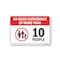 Signmission Public Safety Sign, No More Gatherings Of More Than 10 People, 10in X 7in Decal, OS-NS-D-710-25441 OS-NS-D-710-25441 - alternate 1