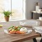 Smarty Had A Party 7.5" Clear with Gold Rim Organic Round Plastic Appetizer/Salad Plates, 120PK 937CLG-CASE - alternate 8