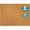 Quartet Cork Bulletin Board 4ft.x3ft., Oak Finish Frame 304 - alternate 1