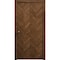 Sartodoors Sliding Closet Bi-fold Doors 36 x 80 inches, Ego 5005 Cognac Oak Veneer, Sturdy Tracks Moldings Tr EGO5005BF-DKO-36x80 (2* 18x80) - alternate 1