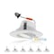 Nuwatt 4 Inch Adjustable Can Lights, Gimbal Retrofit Recessed Lighting, 5CCT 2700K-5000K, 750LM, 6PK NW-GMB-C4-10W-5CCT-WH-6P - alternate 1