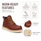 Handpoint Mens 6 in Soft Toe Work Boots-Water Resistant Leather Safety Boots, EH Rated, 11 HVB303-EE-11 - alternate 8