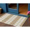Homeroots 3' X 5' Gold Copper And Ivory Geometric Washable Indoor Outdoor Area Rug 597896 - alternate 1