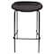 Leisuremod Servos Barstool with Upholstered Faux Leather Seat and Powder Coated Iron Frame, Black SSBL-18BL - alternate 9