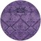 Homeroots 8' Eggplant Purple And Plum Round Floral Washable Indoor Outdoor Area Rug 588890 - alternate 8