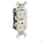 Leviton Straight Blade Receptacle, 5-15R, 15 A, 125V AC, Surface Mount, Self-Grounded M8200-T - alternate 1