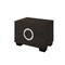 Homeroots 18" Dark Brown Two Drawers Manufactured Wood Mirrored Nightstand 329647 - alternate 6