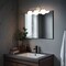 Jonathan Y Louis Parisian Globe 25" 3-Light Metal/Frosted Glass Modern Contemporary LED Vanity Light, Almond JYL3536C - alternate 11