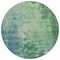 Homeroots 8' Emerald Round Abstract Washable Indoor Outdoor Area Rug 608234 - alternate 9