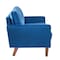 Homeroots Blue Velvet Modern Tufted Modular Sofa 473440 - alternate 4