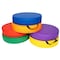 Bintiva Color Coded Vinyl Floor Cushions, Round, 6-Piece Set SC-VNYLROUNDX6-SC - alternate 6