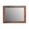 Homeroots 44" Dark Brown Solid Wood Framed Accent Mirror 521563 - alternate 6