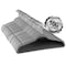 Elama Velvet Slim Profile Heavy Duty Felt Hangers with Stainless Steel Swivel Hooks in Gray, 100PK ELH100GREY - alternate 1