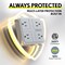 Overtime 7-in-1 Wall Outlet Surge Protector Extender 4 AC Outlets, 2 USB-A & 1 USB-C, White E63 - alternate 9