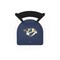 Holland Bar Stool Co 25" Blk Wrinkle Nashville Predators Station Counter Stool, Ladder Back L00425NshPre - alternate 4