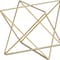 Homeroots 7" Gold Metal Open Geometric Tabletop Sculpture 635380 - alternate 7