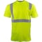 Ironwear Class 2 Hi Vis Reflective Short Sleeve Safety Shirt with Chest Pocket, Lime, 2X-Large 1805-L-2XL - alternate 1