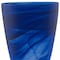 Homeroots 12" Blue Abstract Swirl Glass Tapered Table Vase 574245 - alternate 6