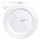 Smarty Had A Party Solid White Economy Round Disposable Plastic Dinnerware Value Set, 240PK 110WH-VP-CASE - alternate 11