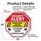 Signmission Security Alert Trespassers Will Be, 10 inch X 10 inch, Aluminum Metal Signs, 2PK OC-A-2PACK-10-5 - alternate 6