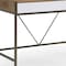 Homeroots 43" Natural and Bronze Writing Desk With Two Drawers 543782 - alternate 8