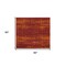 Homeroots 5' Red And Orange Square Abstract Indoor Outdoor Area Rug 545982 - alternate 7